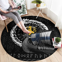 Finland Viking Drakkar Round Carpet Viking Blood - Wonder Print Shop