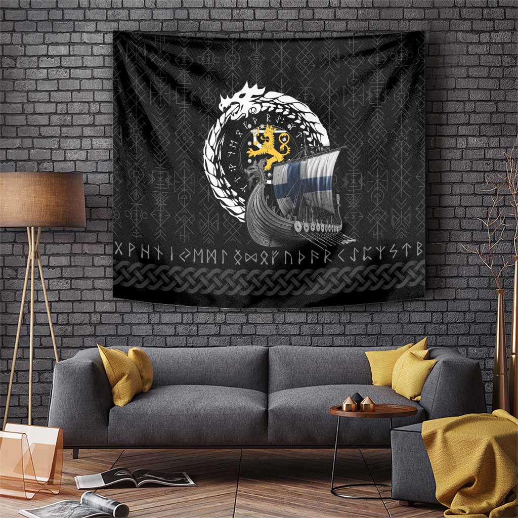Finland Viking Drakkar Tapestry Viking Blood - Wonder Print Shop