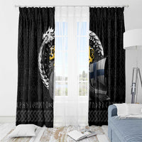 Finland Viking Drakkar Window Curtain Viking Blood - Wonder Print Shop