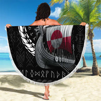 Greenland Viking Drakkar Beach Blanket Viking Blood - Wonder Print Shop