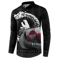 Greenland Viking Drakkar Button Sweatshirt Viking Blood - Wonder Print Shop