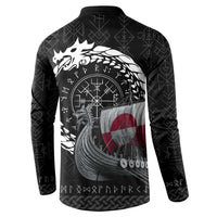 Greenland Viking Drakkar Button Sweatshirt Viking Blood - Wonder Print Shop