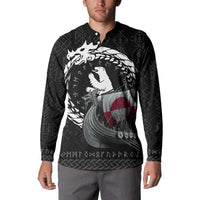 Greenland Viking Drakkar Button Sweatshirt Viking Blood - Wonder Print Shop