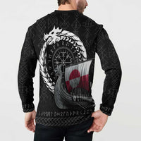 Greenland Viking Drakkar Button Sweatshirt Viking Blood - Wonder Print Shop