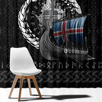 Iceland Viking Drakkar Window Curtain Viking Blood - Wonder Print Shop