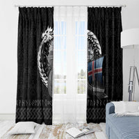 Iceland Viking Drakkar Window Curtain Viking Blood - Wonder Print Shop