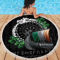 Ireland Viking Drakkar Beach Blanket Viking Blood - Wonder Print Shop
