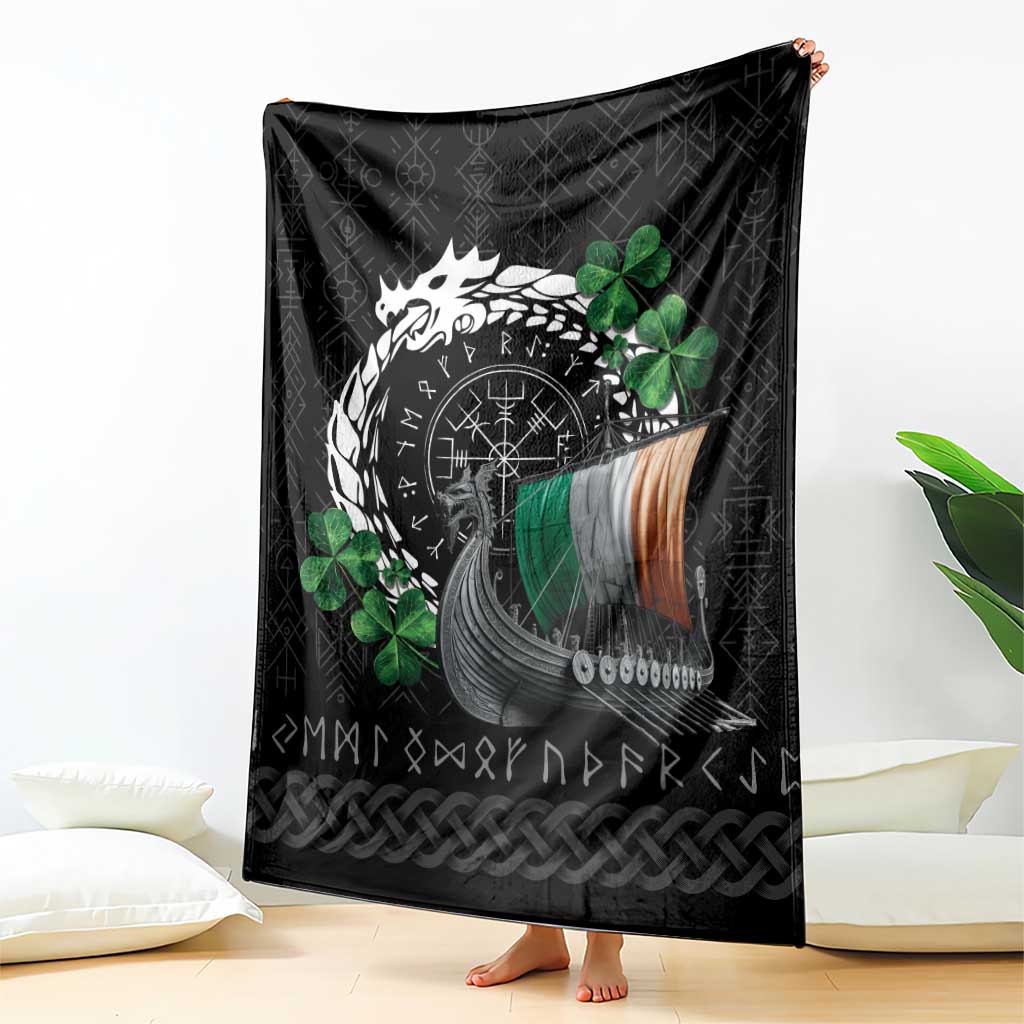 Ireland Viking Drakkar Blanket Viking Blood - Wonder Print Shop