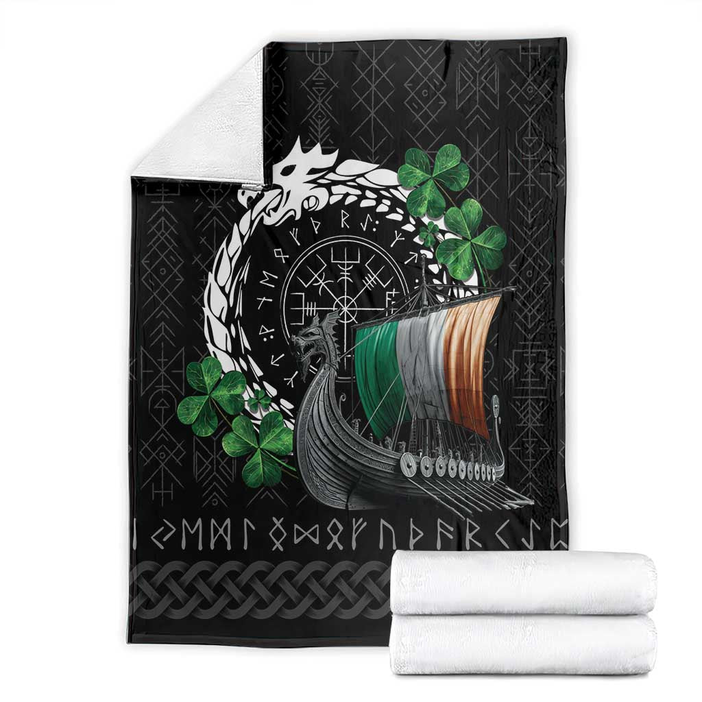 Ireland Viking Drakkar Blanket Viking Blood - Wonder Print Shop