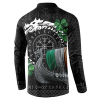 Ireland Viking Drakkar Button Sweatshirt Viking Blood - Wonder Print Shop