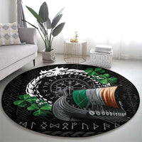 Ireland Viking Drakkar Round Carpet Viking Blood - Wonder Print Shop