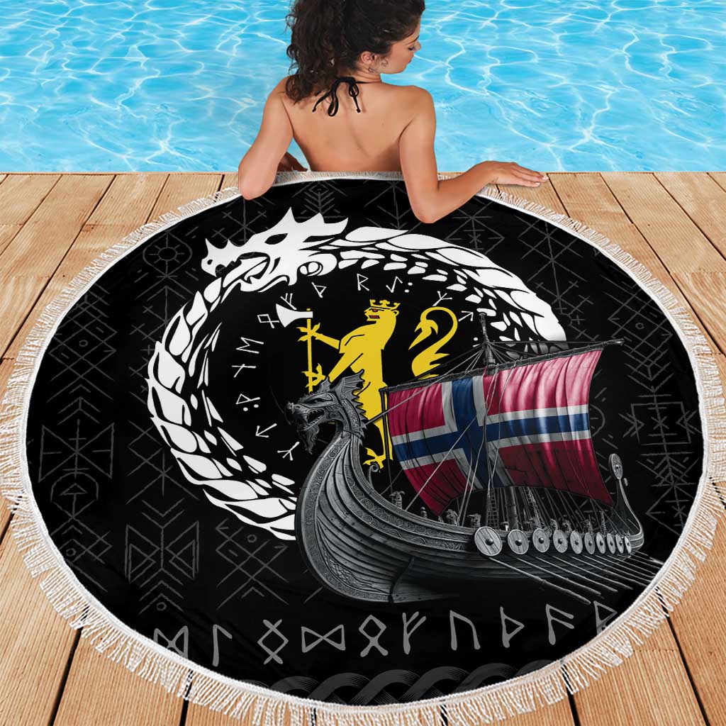 Norway Viking Drakkar Beach Blanket Viking Blood - Wonder Print Shop