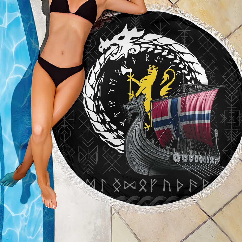Norway Viking Drakkar Beach Blanket Viking Blood - Wonder Print Shop
