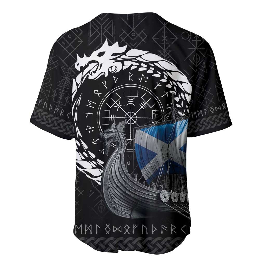 Scotland Viking Drakkar Baseball Jersey Viking Blood - Wonder Print Shop