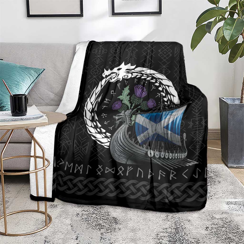 Scotland Viking Drakkar Blanket Viking Blood - Wonder Print Shop