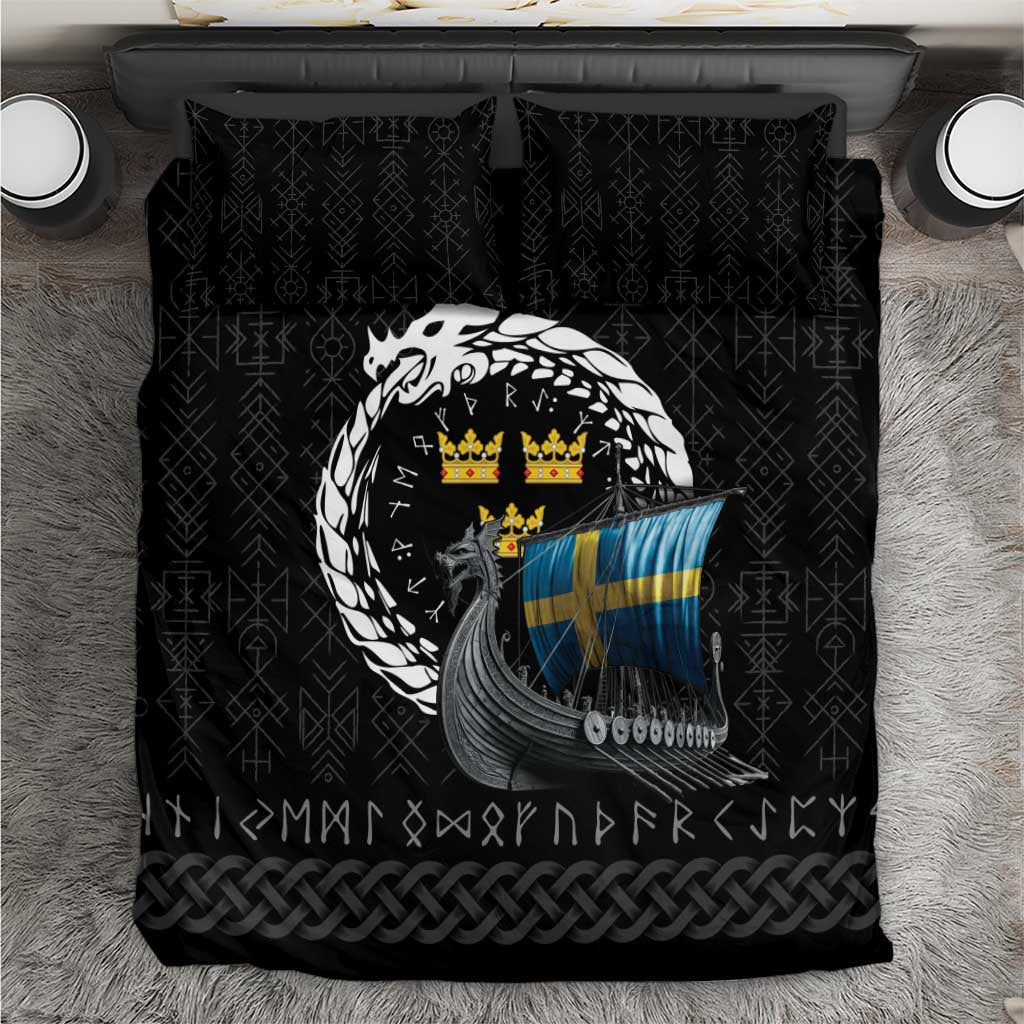 Sweden Viking Drakkar Bedding Set Viking Blood - Wonder Print Shop