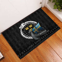 Sweden Viking Drakkar Rubber Doormat Viking Blood - Wonder Print Shop