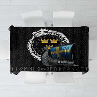 Sweden Viking Drakkar Tablecloth Viking Blood - Wonder Print Shop