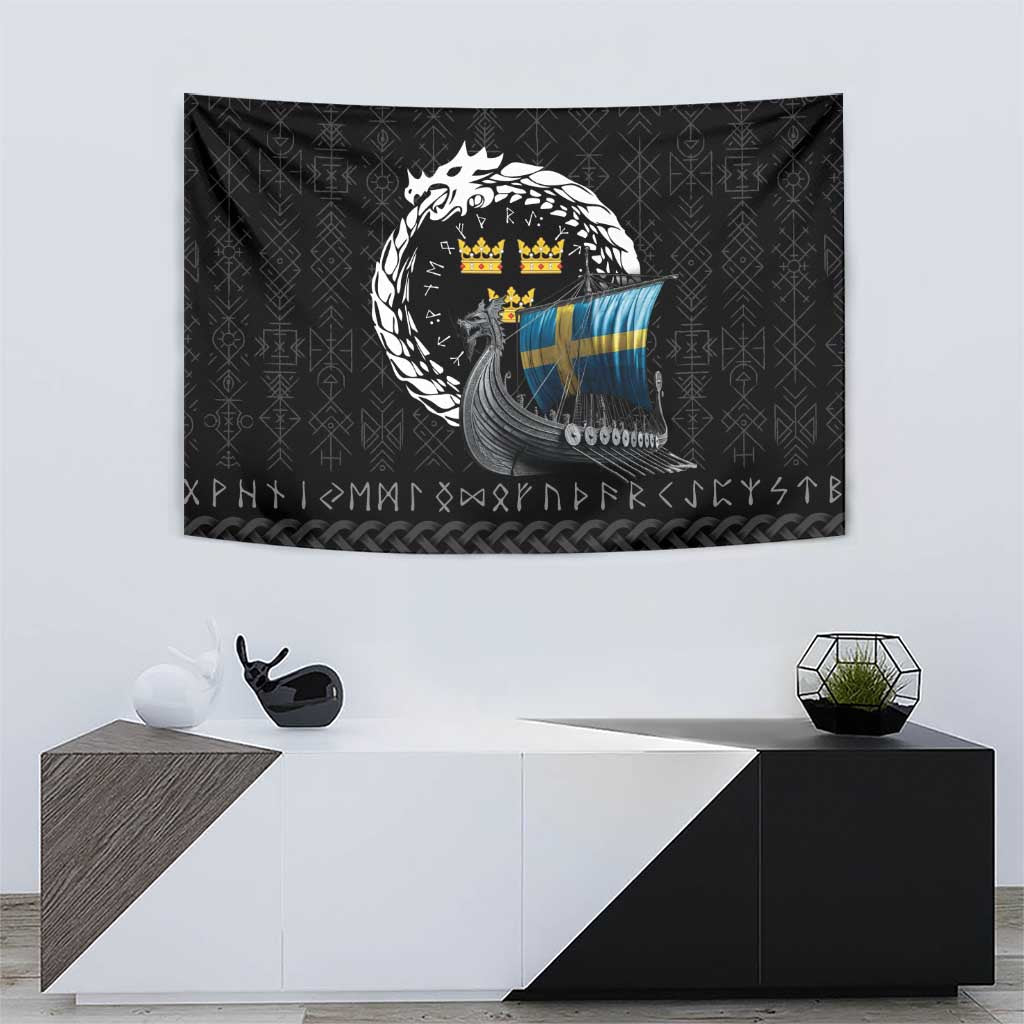 Sweden Viking Drakkar Tapestry Viking Blood - Wonder Print Shop