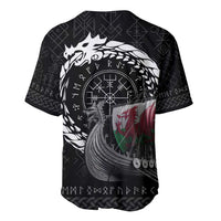 Wales Viking Drakkar Baseball Jersey Viking Blood - Wonder Print Shop