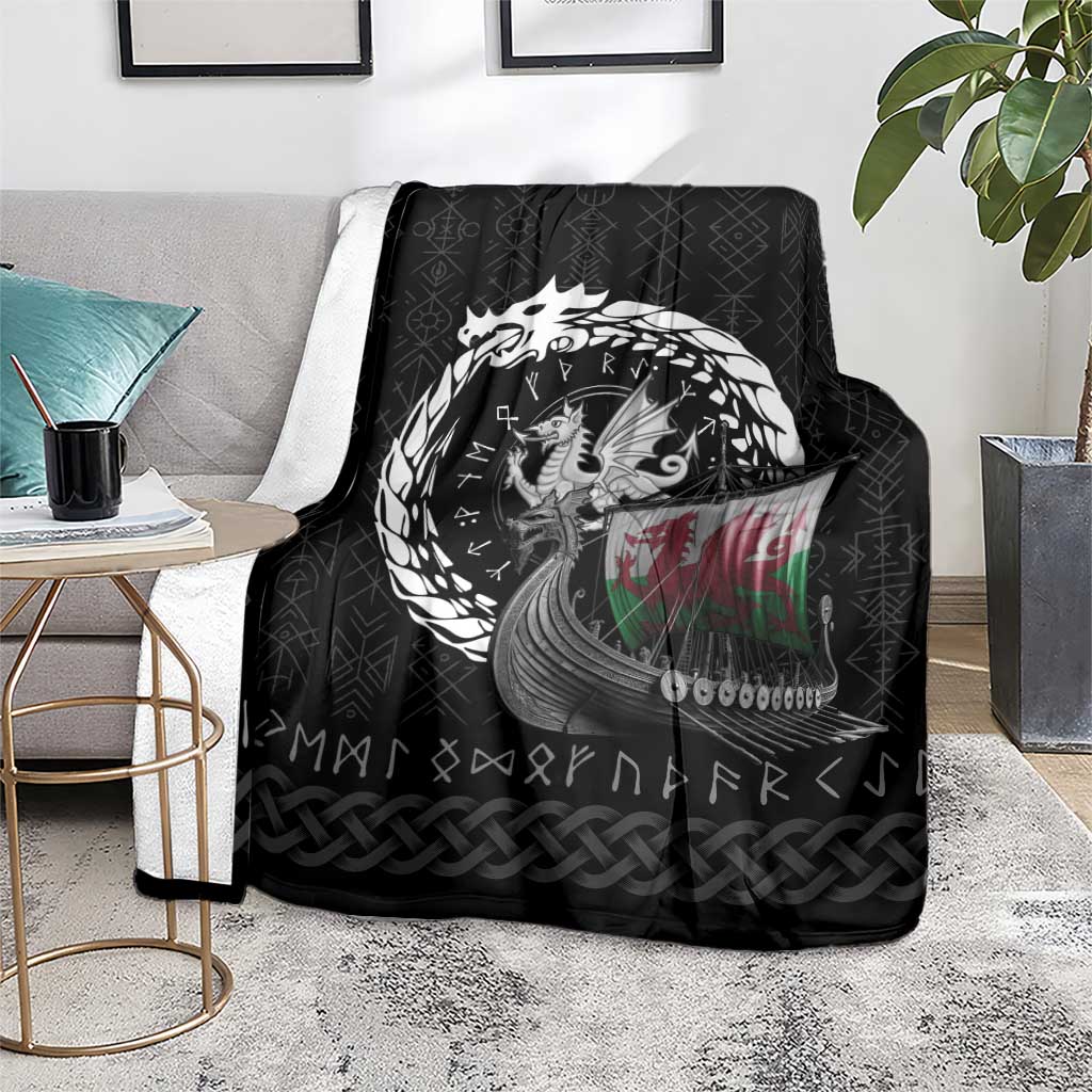 Wales Viking Drakkar Blanket Viking Blood - Wonder Print Shop