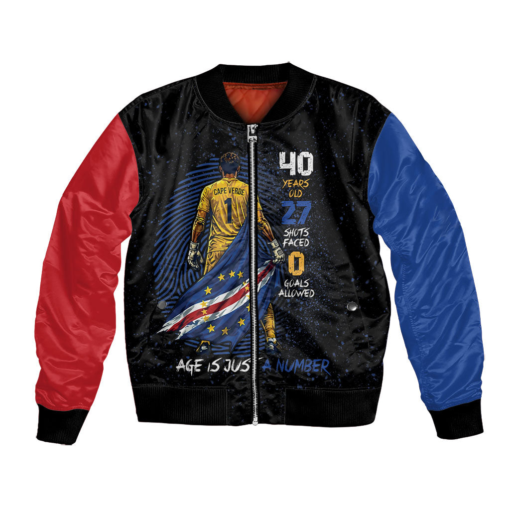 Cape Verde Goalkeeper Personalized Bomber Jacket 40 Years Old 27 Shots Zero Goals Vintage