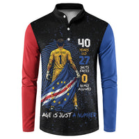 Cape Verde Goalkeeper Personalized Button Sweatshirt 40 Years Old 27 Shots Zero Goals Vintage