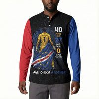 Cape Verde Goalkeeper Personalized Button Sweatshirt 40 Years Old 27 Shots Zero Goals Vintage