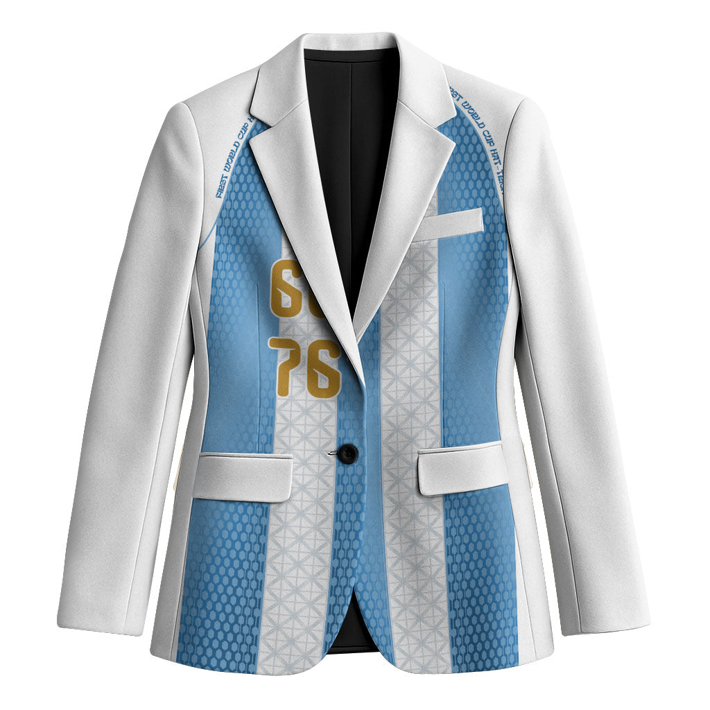 Argentina Hattrick WC26 Custom Blazer Triple Strike Football Albiceleste Fan