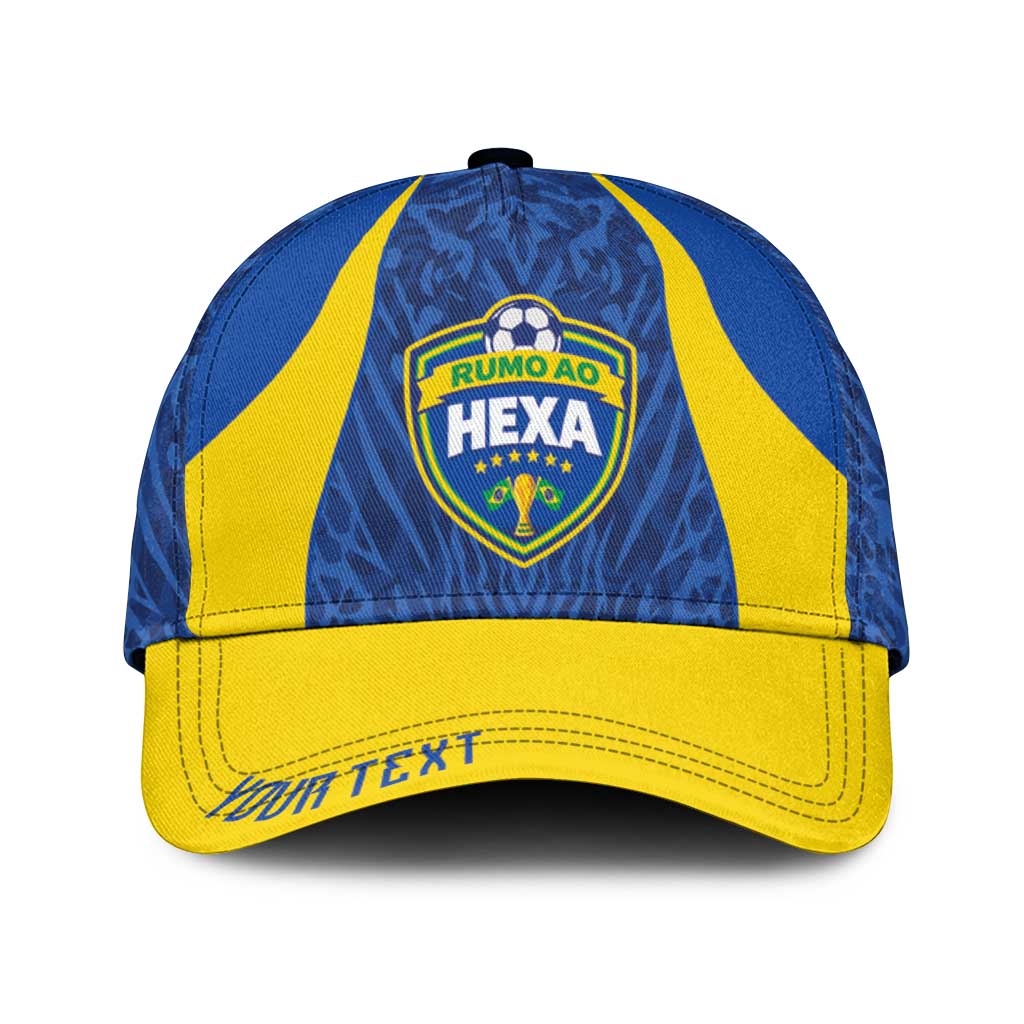 Vai Dar Brasil Personalized Classic Cap Brasil Rumo ao Hexa Football Supporter