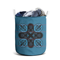 Bafokeng Rabbit Crown Palesa ea kharanium Laundry Basket Blue Seanamarena Basotho Blanket Inspired