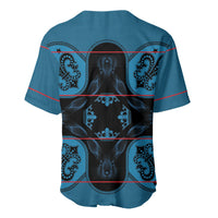 Bafokeng Rabbit Crown Palesa ea kharanium Baseball Jersey Blue Seanamarena Basotho Blanket Inspired