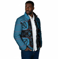 Bafokeng Rabbit Crown Palesa ea kharanium Padded Jacket Blue Seanamarena Basotho Blanket Inspired