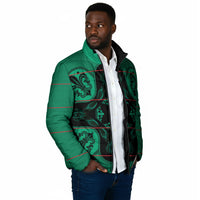 Bafokeng Rabbit Crown Palesa ea kharanium Padded Jacket Green Seanamarena Basotho Blanket Inspired