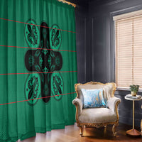 Bafokeng Rabbit Crown Palesa ea kharanium Window Curtain Green Seanamarena Basotho Blanket Inspired