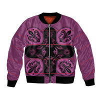 Bafokeng Rabbit Crown Palesa ea kharanium Bomber Jacket Pink Seanamarena Basotho Blanket Inspired