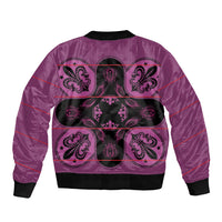 Bafokeng Rabbit Crown Palesa ea kharanium Bomber Jacket Pink Seanamarena Basotho Blanket Inspired