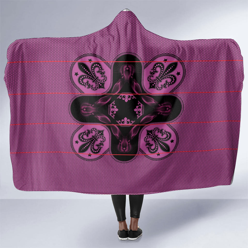Bafokeng Rabbit Crown Palesa ea kharanium Hooded Blanket Pink Seanamarena Basotho Blanket Inspired