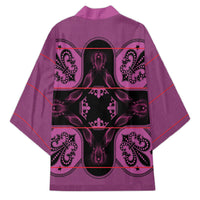 Bafokeng Rabbit Crown Palesa ea kharanium Kimono Pink Seanamarena Basotho Blanket Inspired