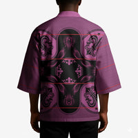 Bafokeng Rabbit Crown Palesa ea kharanium Kimono Pink Seanamarena Basotho Blanket Inspired