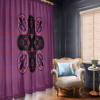 Bafokeng Rabbit Crown Palesa ea kharanium Window Curtain Pink Seanamarena Basotho Blanket Inspired