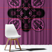 Bafokeng Rabbit Crown Palesa ea kharanium Window Curtain Pink Seanamarena Basotho Blanket Inspired