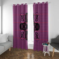 Bafokeng Rabbit Crown Palesa ea kharanium Window Curtain Pink Seanamarena Basotho Blanket Inspired