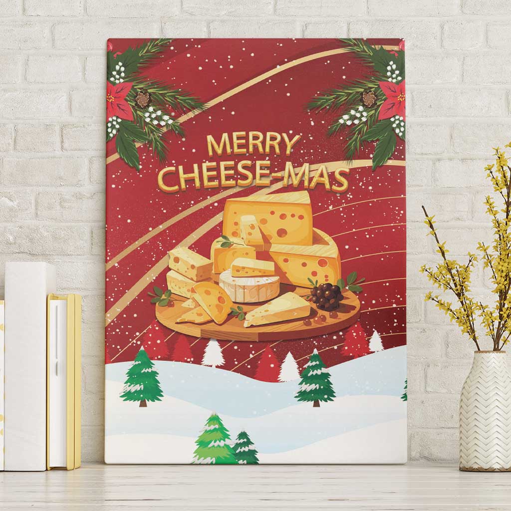 Merry Cheesemas Canvas Wall Art Switzerland Frohe Weihnachten LT9 - Wonder Print Shop