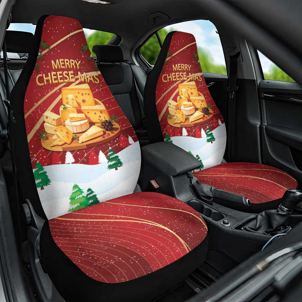 Merry Cheesemas Car Seat Cover Switzerland Frohe Weihnachten LT9 - Wonder Print Shop