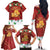 Merry Cheesemas Family Matching Off The Shoulder Long Sleeve Dress and Hawaiian Shirt Switzerland Frohe Weihnachten - Wonder Print Shop