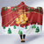 Merry Cheesemas Hooded Blanket Switzerland Frohe Weihnachten