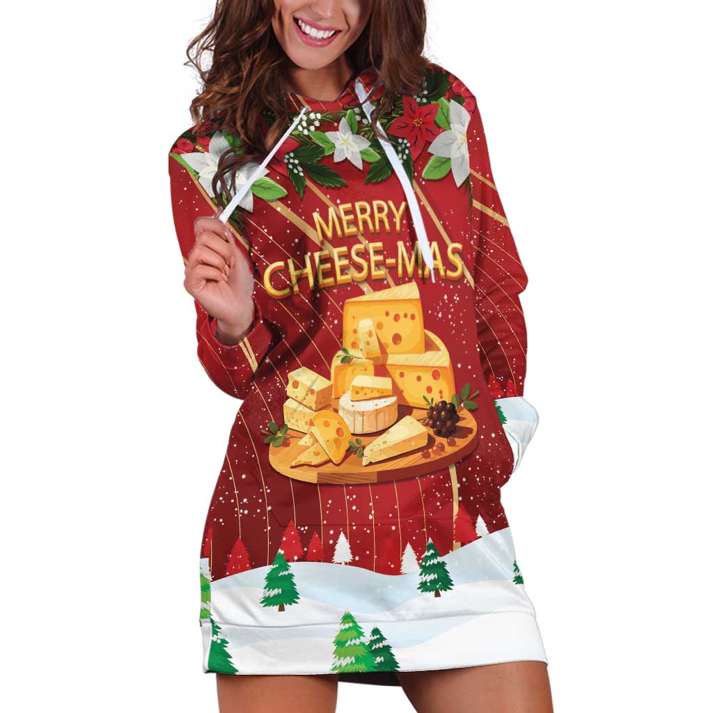 Merry Cheesemas Hoodie Dress Switzerland Frohe Weihnachten