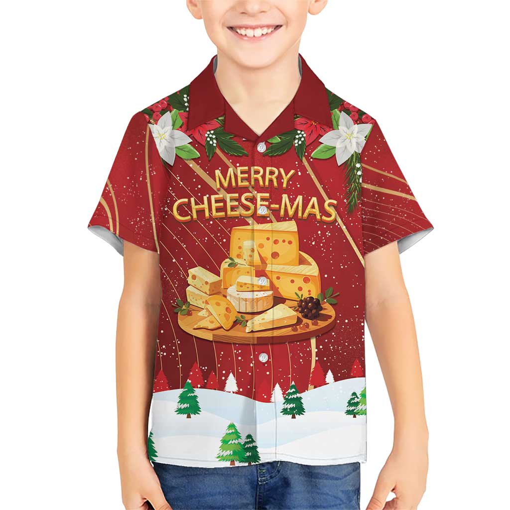 Merry Cheesemas Kid Hawaiian Shirt Switzerland Frohe Weihnachten - Wonder Print Shop