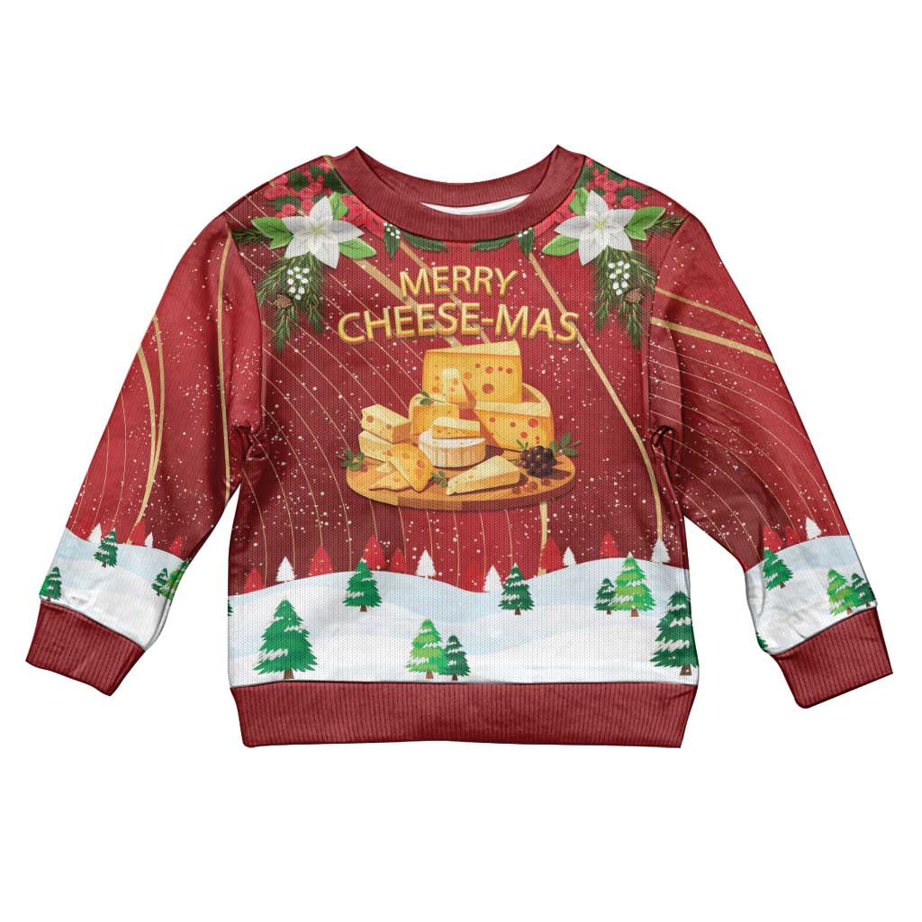 Merry Cheesemas Kid Ugly Christmas Sweater Switzerland Frohe Weihnachten - Wonder Print Shop